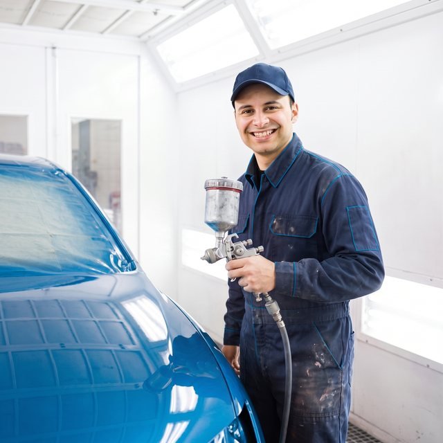 Peinture en cabine – Rouen Garage, Rouen