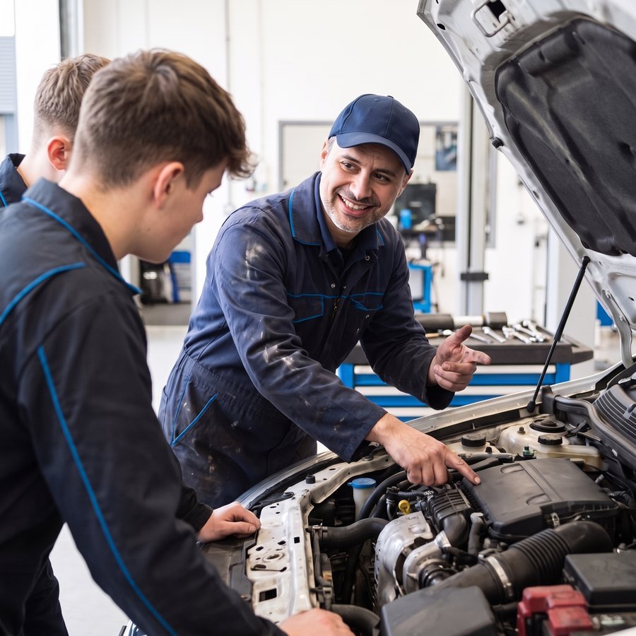 Nos apprentis – Mécanique automobile chez Rouen Garage
